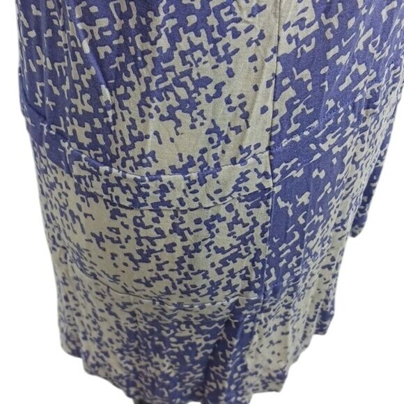 Ann Taylor Womens XL Purple Abstract Print Sleeveless Scoop Neck Tank Top - Picture 5 of 8